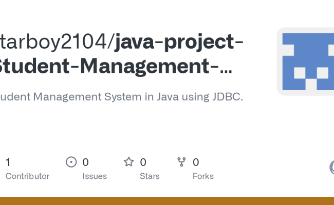GitHub - Starboy2104/java-project-Student-Management-System-: Student ...