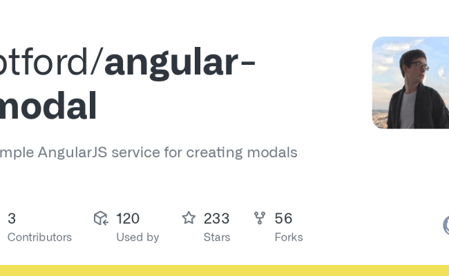 GitHub - Btford/angular-modal: Simple AngularJS Service For Creating Modals
