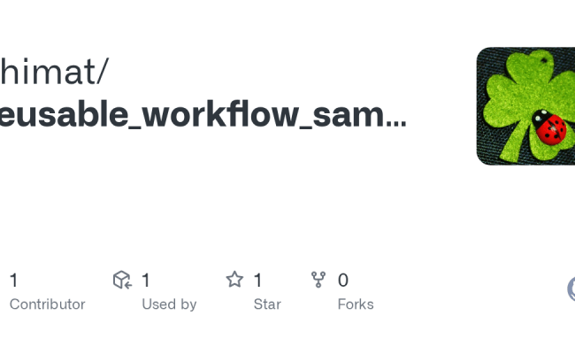 GitHub - Shimat/reusable_workflow_sample