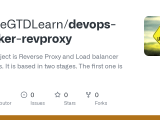 Github Codegtdlearn Devops Docker Revproxy This Project Is Reverse