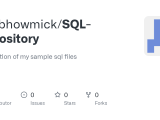 Github Anirbhowmick Sql Repository A Collection Of My Sample Sql Files