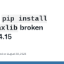 `pip Install Jax Jaxlib` Broken With 0.4.15 · Issue #17371 · Jax-ml/jax ...