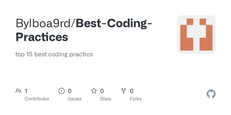 GitHub - Bylboa9rd/Best-Coding-Practices: top 15 best coding practics