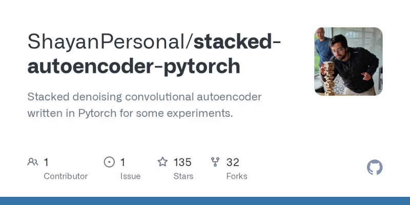 Github Steven2358 Stackedautoencoder Stacked Autoencoder Exercise - Premium Colorful Illustration Gallery - Desktop