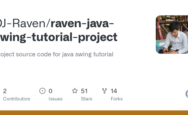 GitHub - DJ-Raven/raven-java-swing-tutorial-project: Project Source ...