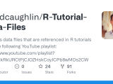 Github Davidcaughlin R Tutorial Data Files Contains Data Files That