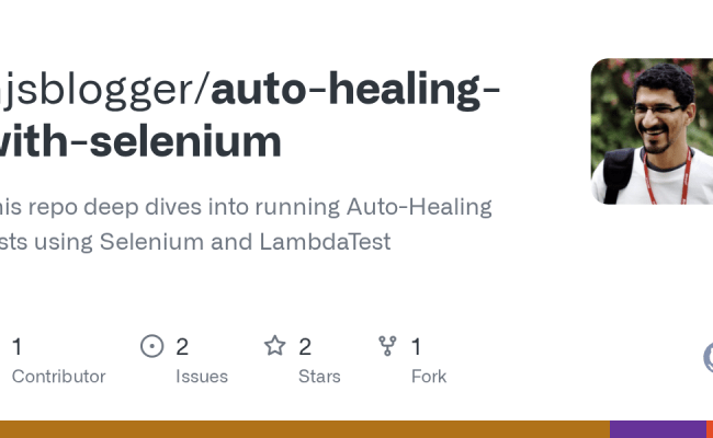 GitHub - Hjsblogger/auto-healing-with-selenium: This Repo Deep Dives ...