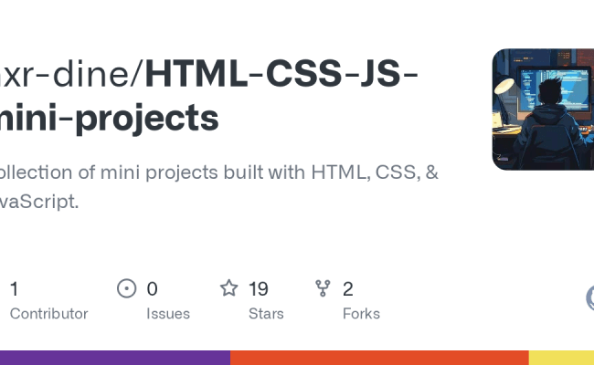 GitHub - Nxr-deen/HTML-CSS-JS-mini-projects: This Repository Contains A ...