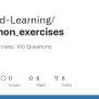 GitHub - Thiswind-Learning/my_python_exercises: My Python Exercises: 100 Questions