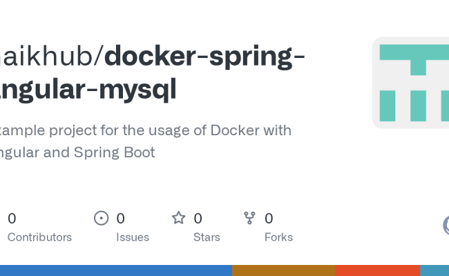 GitHub - Naikhub/docker-spring-angular-mysql: Example Project For The ...