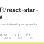 GitHub - SahajR/react-star-review: A Simple And Customizable Rating ...