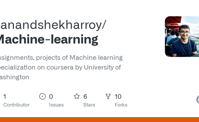 GitHub - Aanandshekharroy/Machine-learning: Assignments, Projects Of ...