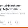 GitHub - Jdxxmahmud/Machine-Learning-Algorithms-Python: Contains Some ...