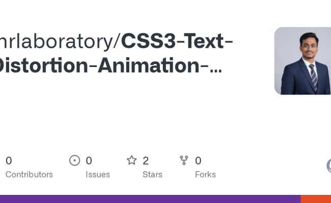 GitHub - Mrlaboratory/CSS3-Text-Distortion-Animation-Effects