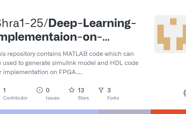 GitHub - Shra1-25/Deep-Learning-implementaion-on-FPGA-using-MATLAB: This Repository Contains ...