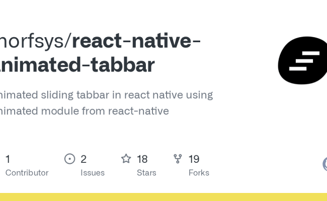 GitHub - Morfsys/react-native-animated-tabbar: Animated Sliding Tabbar ...
