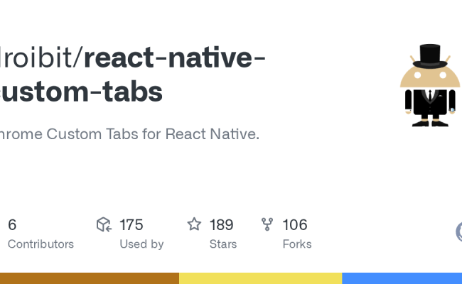 GitHub - Droibit/react-native-custom-tabs: Chrome Custom Tabs For React ...