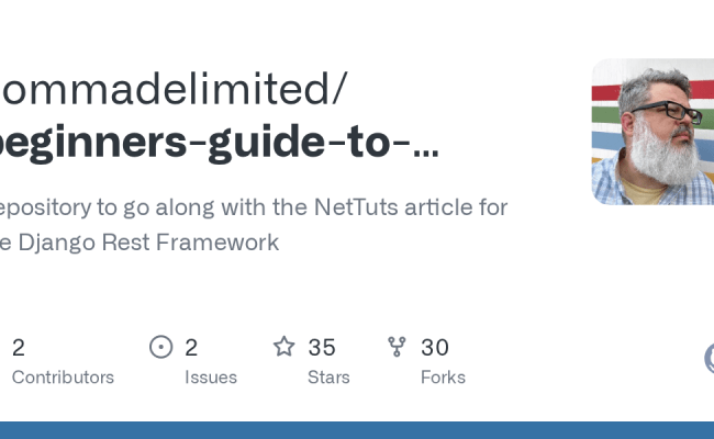 GitHub - Commadelimited/beginners-guide-to-django-rest-framework ...