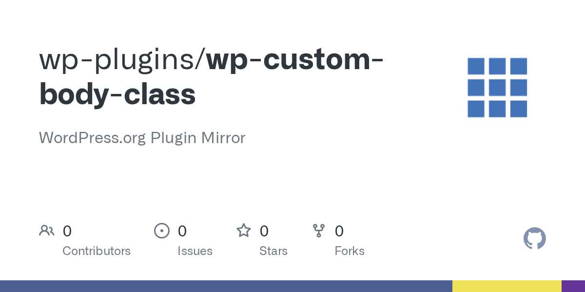 It filters the list of css body class names for the current post or page. Github Wp Plugins Wp Custom Body Class Wordpress Org Plugin Mirror