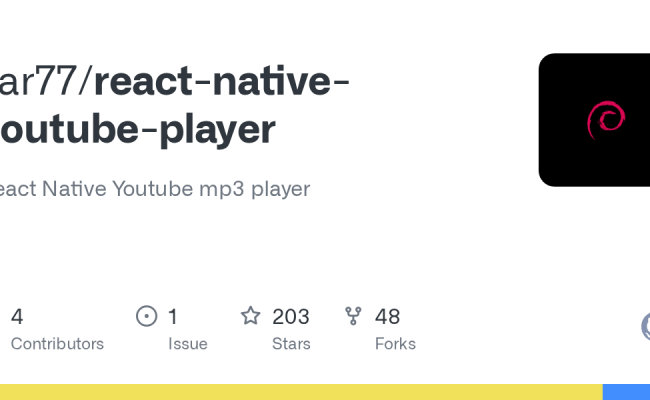 GitHub - Var77/react-native-youtube-player: React Native Youtube Mp3 Player