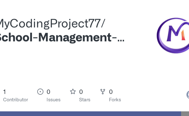 GitHub - MyCodingProject77/School-Management-System-Php-Source-Code