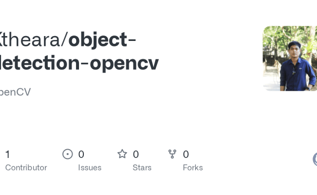 GitHub - Ktheara/object-detection-opencv: OpenCV