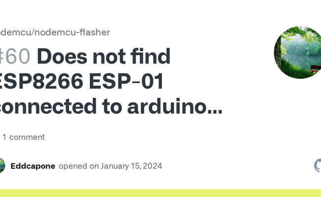 Does Not Find ESP8266 ESP-01 Connected To Arduino Uno · Issue #60 ...