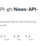 GitHub - News-API-gh/News-API-python: Our Officially Supported Python ...