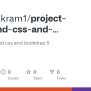 GitHub - Georgeakram1/project-html-and-css-and-bootstrap-5: Project ...