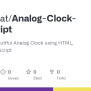 GitHub - YoRu-Cat/Analog-Clock-JavaScript: Simple Yet Beautiful Analog Clock Using HTML, CSS And ...