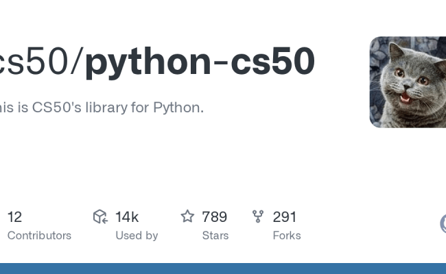 GitHub - Cs50/python-cs50: This Is CS50's Library For Python.
