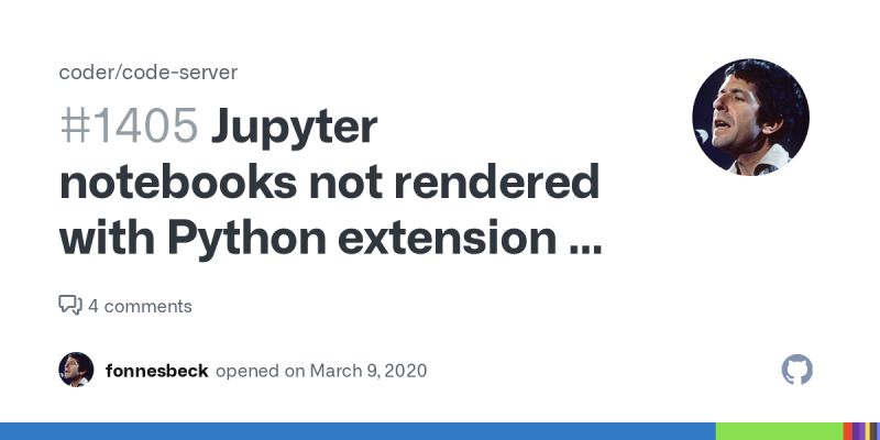 Jupyter Notebooks Not Working Issue 3782 Coder Code Server Github - Premium Mountain Background Gallery - Full HD