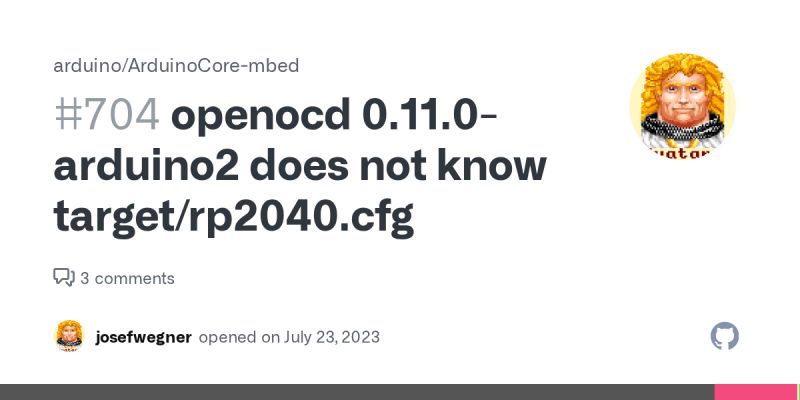 Openocd 0 11 0 Arduino2 Does Not Know Target Rp2040 Cfg Issue 704 - Dark Images - Artistic 4K Collection