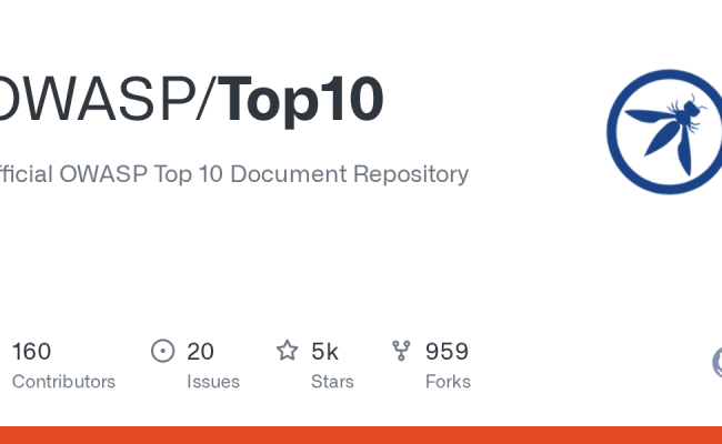 GitHub - OWASP/Top10: Official OWASP Top 10 Document Repository