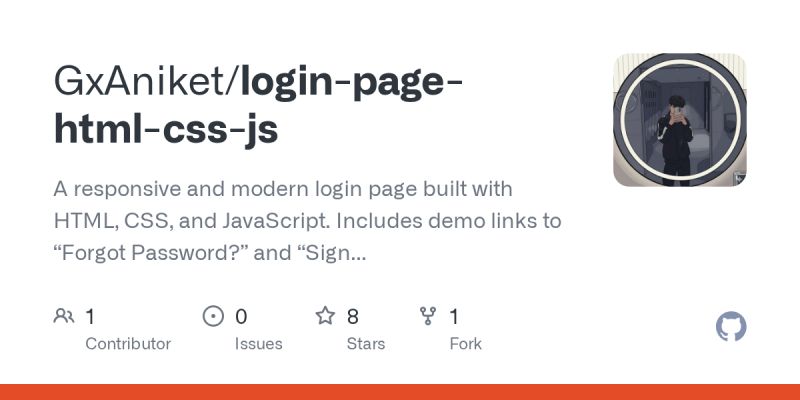 Github Gxaniket Login Page Html Css Js A Responsive And Modern Login - Download Modern Abstract Picture | HD