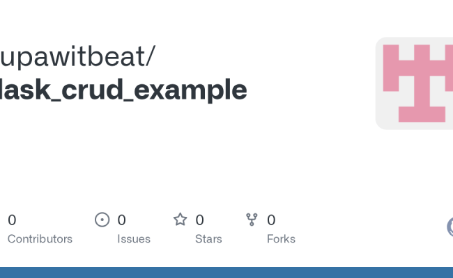 GitHub - Supawitbeat/flask_crud_example