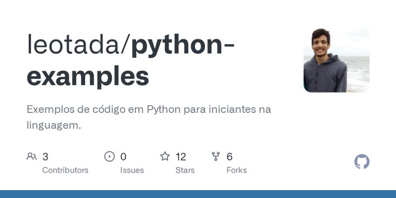 Github Mrsmagoo Python Exemplos Pequenos Codigos Em Python Feitos - Professional Minimal Photo - Ultra HD
