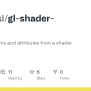 GitHub - Mattdesl/gl-shader-extract: Extracts Uniforms And Attributes From A Shader Object