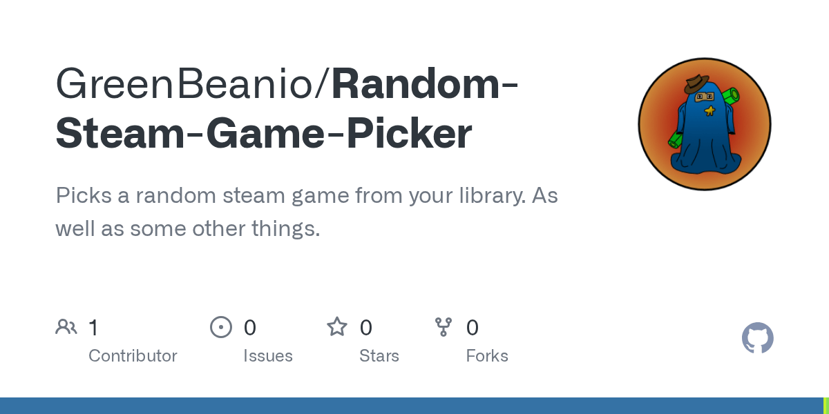 GitHub GreenBeanio Random Steam Game Picker Picks A Random Steam Random Steam Game Picker
