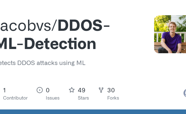 GitHub - Jacobvs/DDOS-ML-Detection: Detects DDOS Attacks Using ML