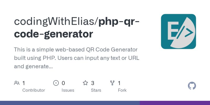 Github Nduej Qr Code Generator With Php And Mysql This Project Is A Simple Qr Code Generator - Best Gradient Arts in Desktop