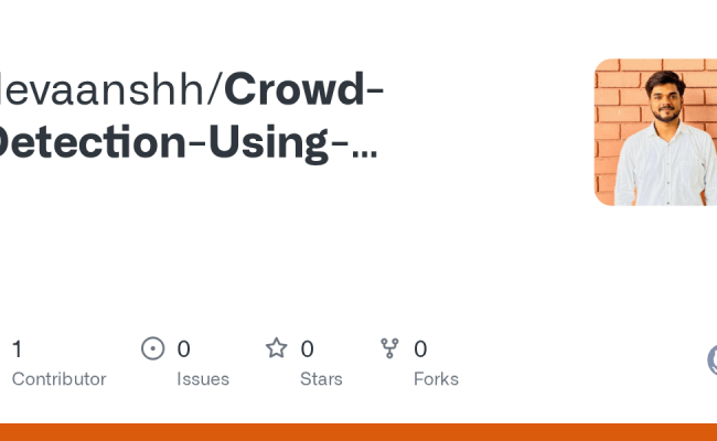 GitHub - Devaanshh/Crowd-Detection-Using-Computer-Vision
