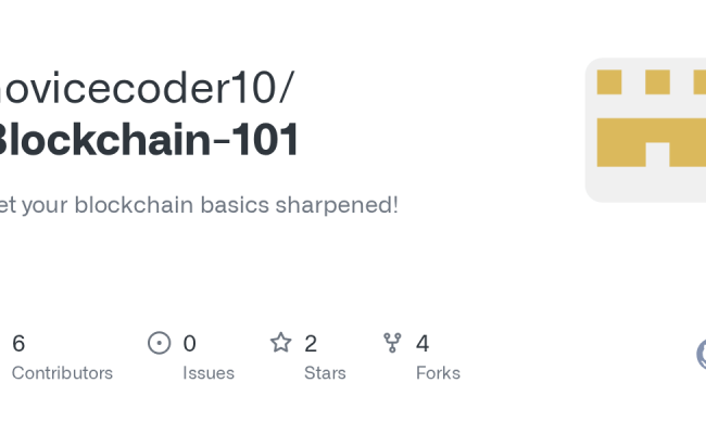 GitHub - Novicecoder10/Blockchain-101: Get Your Blockchain Basics ...