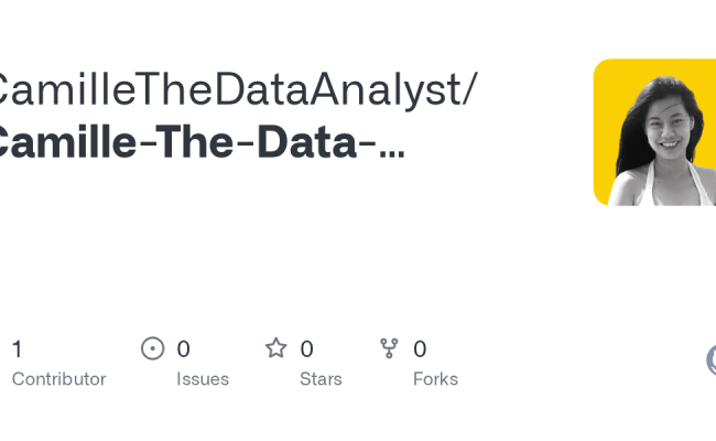 GitHub - CamilleTheDataAnalyst/Camille-The-Data-Analyst