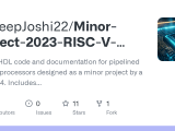 Github Sudeepjoshi22 Minor Project 2023 Risc V Processor Verilog Hdl