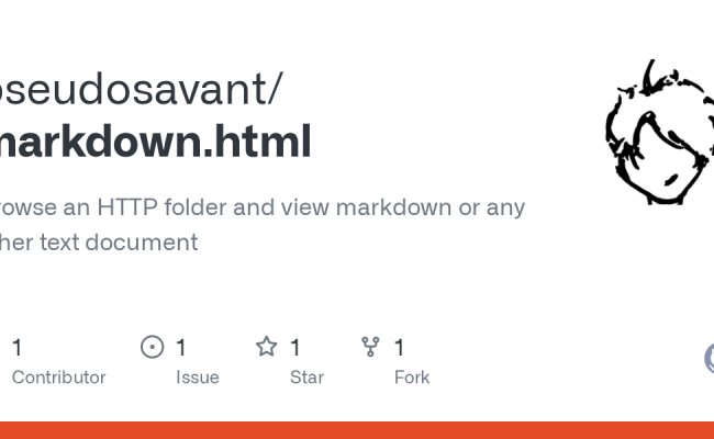 GitHub - Pseudosavant/markdown.html: Browse An HTTP Folder And View ...
