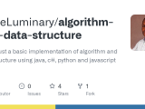 Github Codeluminary Algorithm And Data Structure This Is Just A