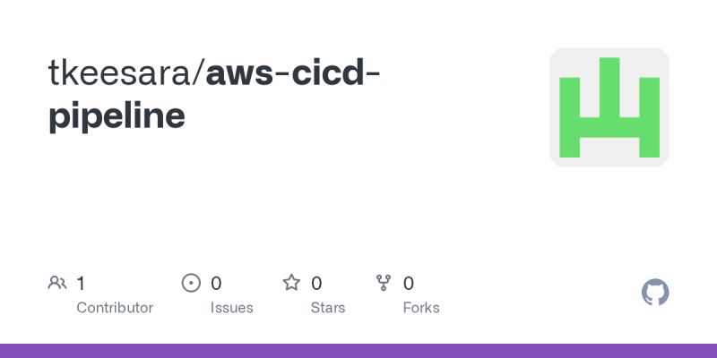 GitHub - tkeesara/aws-cicd-pipeline