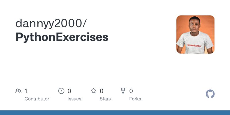 Github Andreachirico11 Python Exercises My Collection Of Easy Python Exercises - Download Stunning Dark Wallpaper | HD