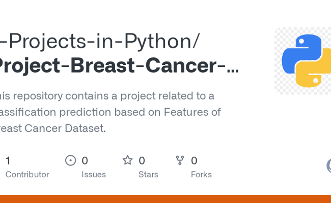 GitHub - 1-Projects-in-Python/Project-Breast-Cancer-Classification ...